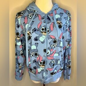 Blue Stitch Hoodie Child Large
